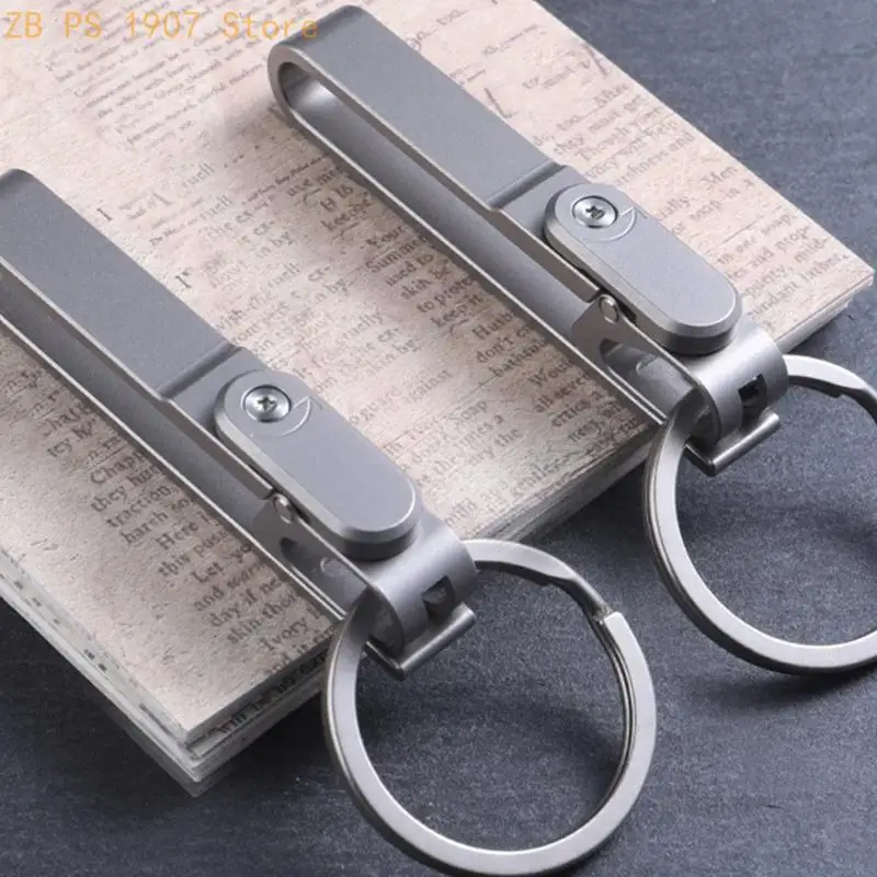 Multi Use Ti Alloy Chain Clip On Gear Belt Keychain For Accessibility 55KA