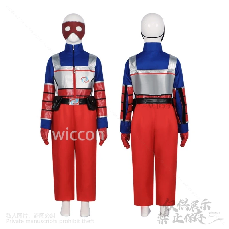 Disfraz de Anime de dibujos animados para niños, uniforme de Henry, máscara, peluca, chaleco, pantalones, trajes con cinturón, traje personalizado de Halloween