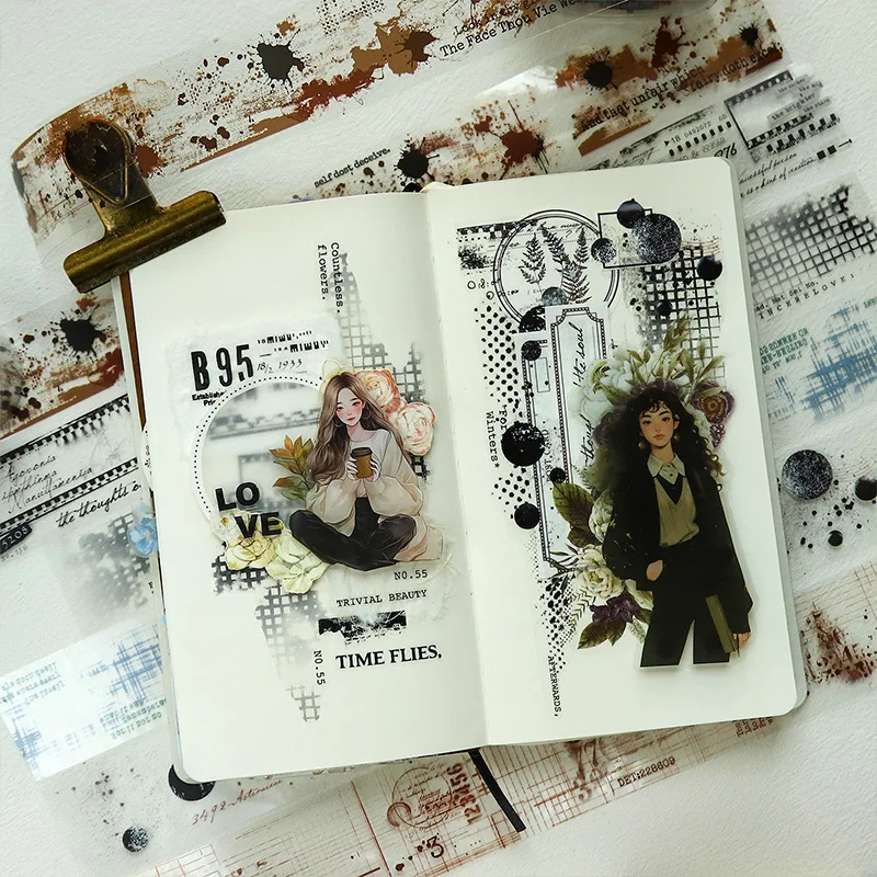 1 pz/1 lotto Nastri adesivi decorativi immagine Scrapbooking Adesivi per scrapbooking in carta fai da te