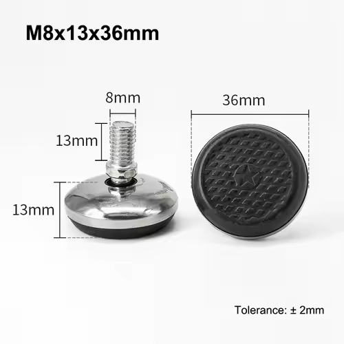 M6 M8 Leveling Foot Screw On Type PP Plastic Furniture Table Chair Sofa Leg Anti-slip Feet Adjustable Leveler Base Bolt Pad - Image 34