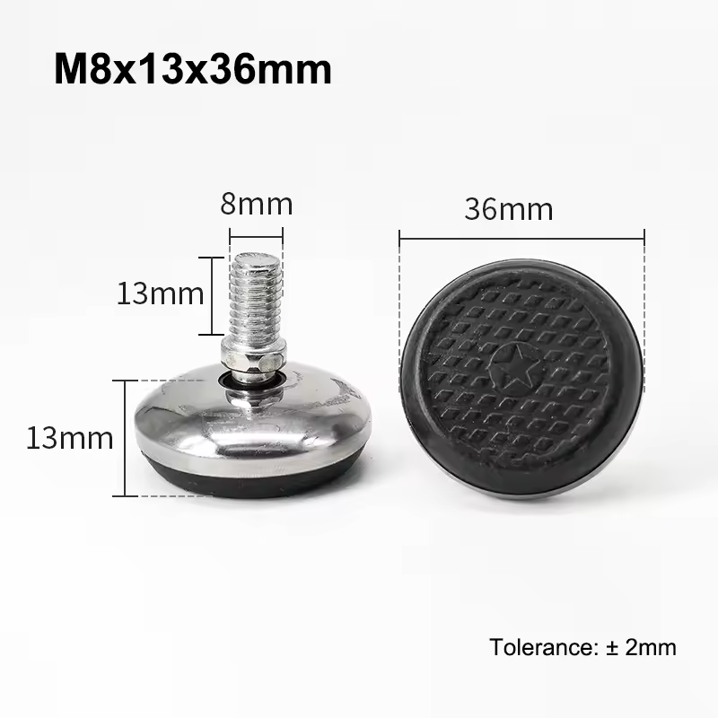 M6 M8 Leveling Foot Screw On Type PP Plastic Furniture Table Chair Sofa Leg Anti-slip Feet Adjustable Leveler Base Bolt Pad - Image 34