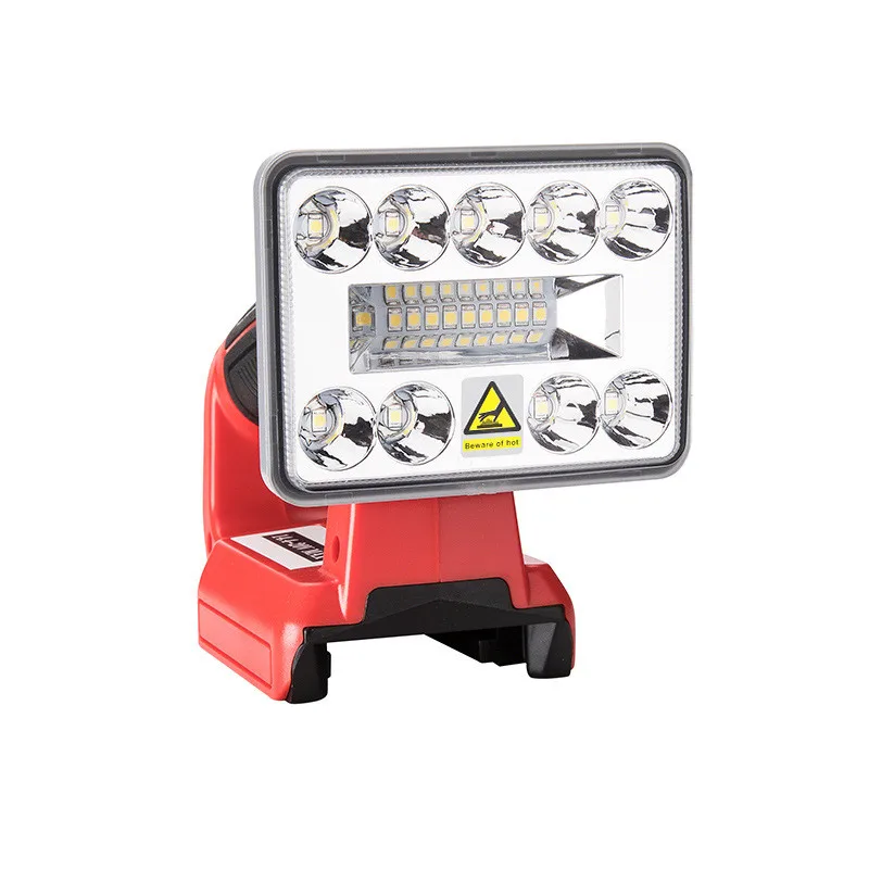 18V 3/5 Inch LED Work Light Flashlight for Milwaukee 18V Li-ion Battery Outdoor Portable Spotlight Emergency Lighting