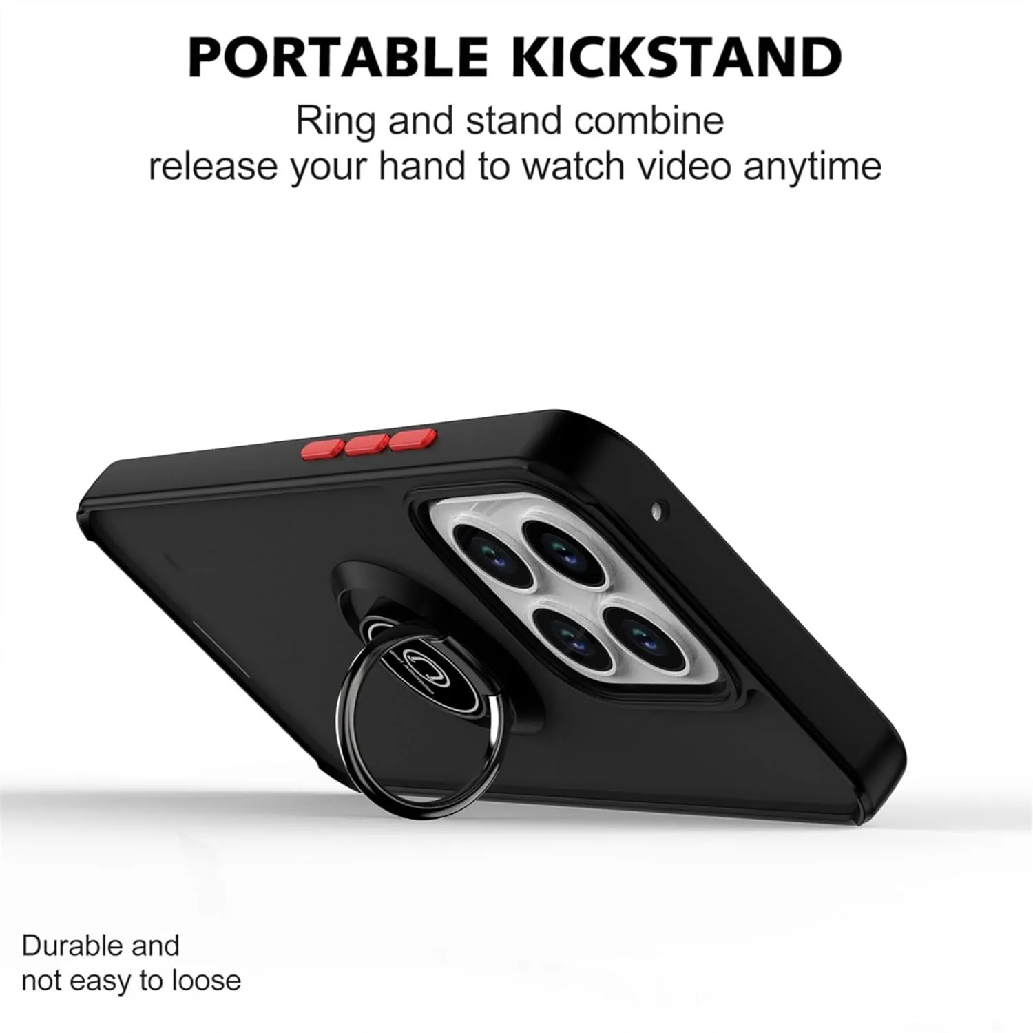 حافظة مدرعة غير لامعة لهاتف موتورولا موتو G56 G86 حلقة غطاء حامل مغناطيسي حامل مقاوم للصدمات شل كوكه Fundas