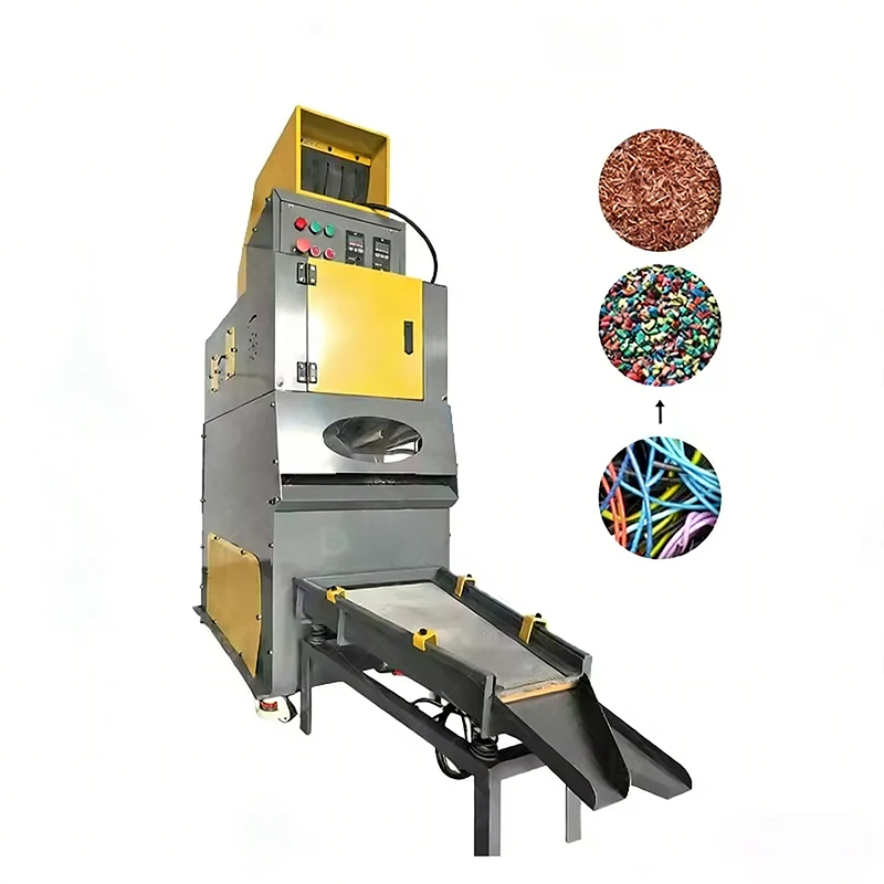 Small 50-80KG/H Scrap Cable Granulator Wire Crusher Shredder Machine Copper Cable Granules Aluminum Cable Recycling Machine