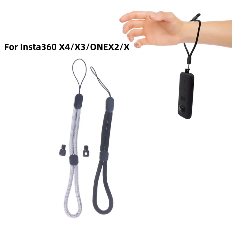 Ремешок на запястье для Insta360 X4/X3/ONEX2/X, ремешок на запястье с защитой от потери, винтовой разъем 1/4, аксессуары для веревки