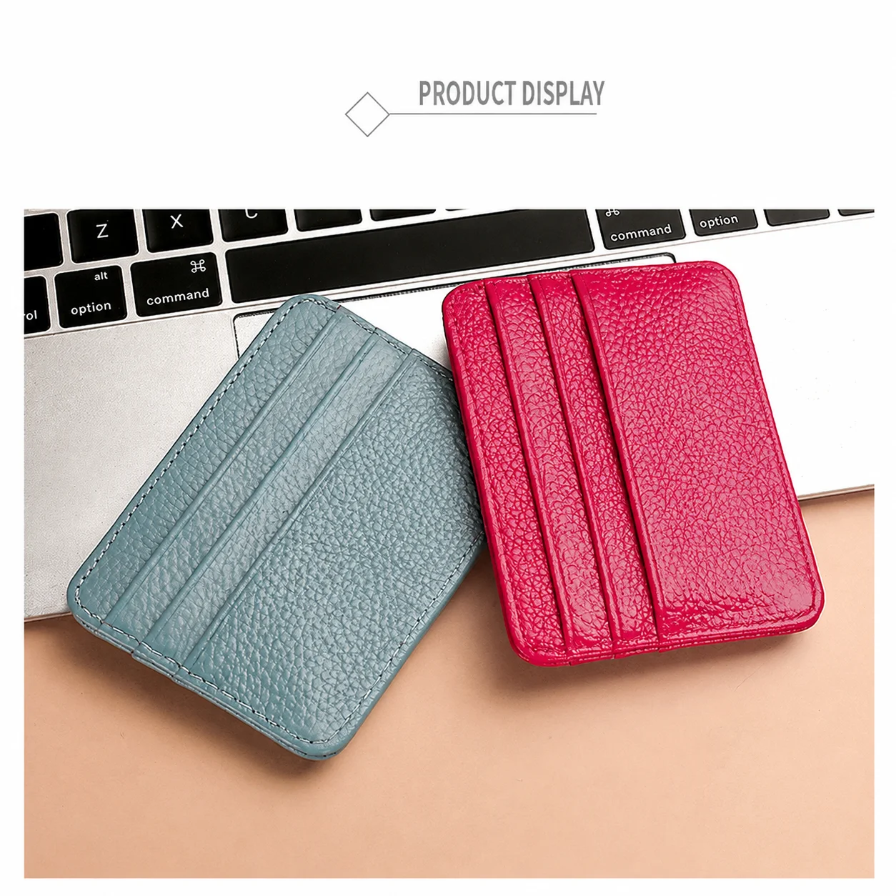 1Pcs Ultra Slim Front Pocket Wallet Mens Wallet With Card Slots Minimalist Travel Wallet Id Window Slots For Id Cards Wallet