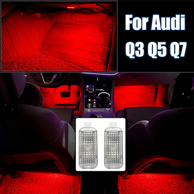 

For Audi Q3 8U FY Q5 8R Q7 4L 4M 2012 2013 2014 2015 2016 2017 2018 2019 2020 2021 2022 2023 Car Footwell Lights Accessories