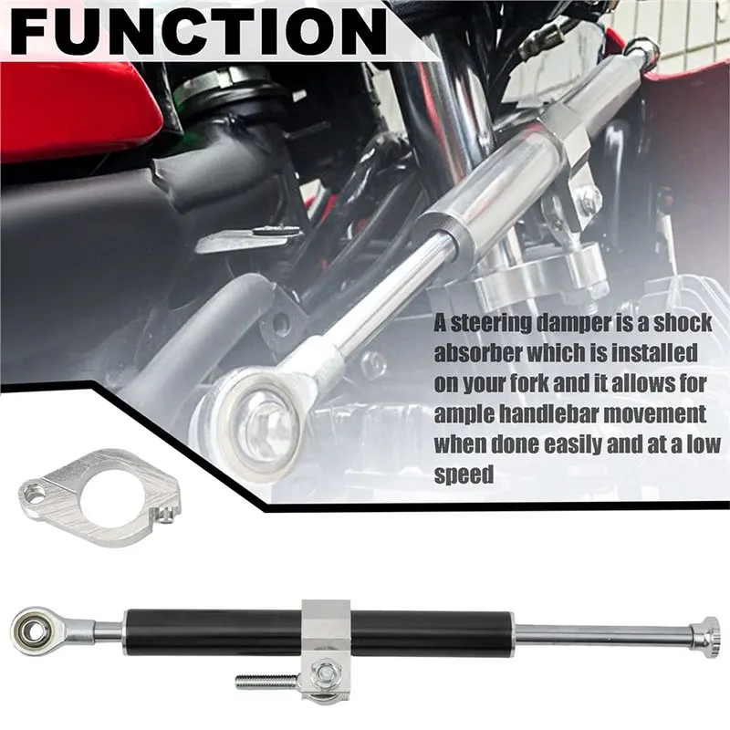 Fork Stabilizer Motorcycle Shock Absorber Direction Damper 330MM Steering Accessories-L94A