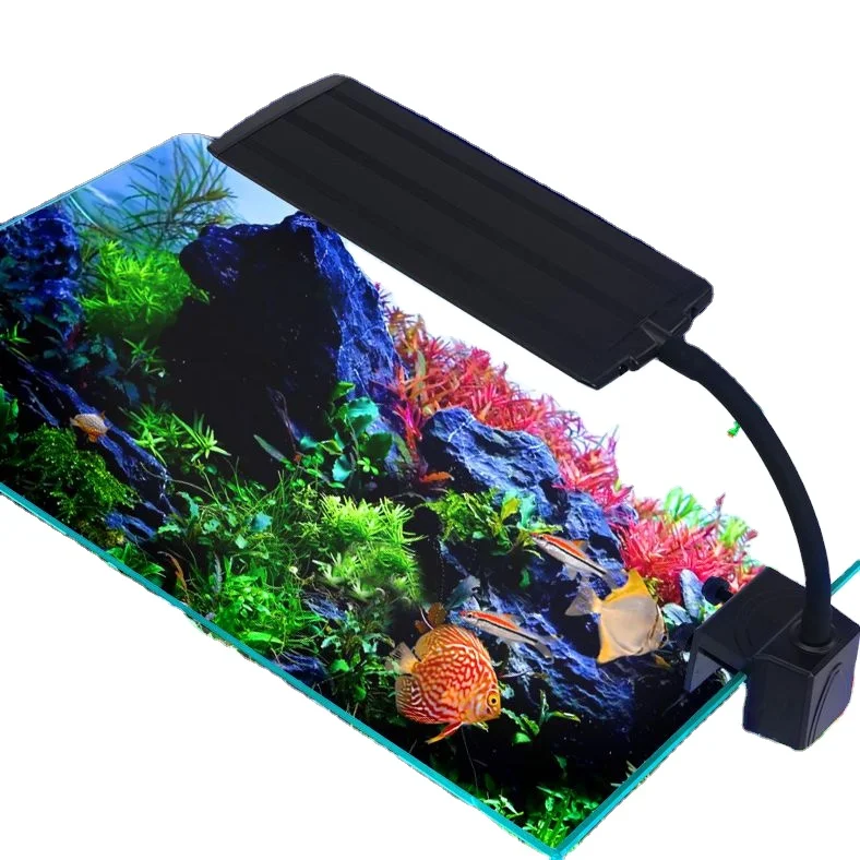 

New Eco-Friendly Metal LED Light Aquarium Fish Tank Lamp Clip-On Water Grass Moss Aquatic Plant Lamp