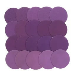10PCS 3 Inch 75MM Aluminum Oxide Dry Sandpaper Sanding Discs Hook Loop For Stone Round Disk Sand Sheets Disc Self Adhesive