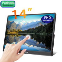 Portable Monitor 14 Inch Touch 16:10 HD IPS Pc gamer USB-C HDMI-Compatible LCD Second Display Gaming For Laptop Switch XBOX PS4