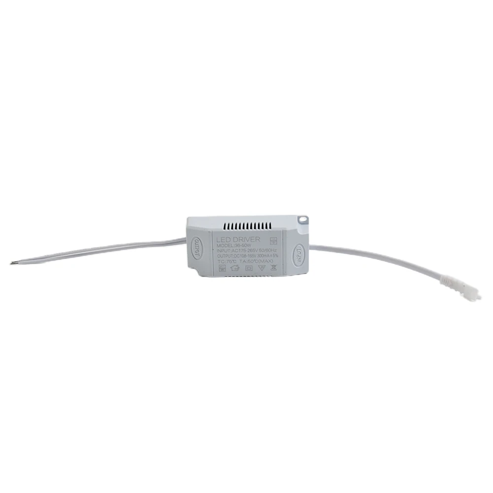 Electronic Transformer LED Driver 36-50W 60HZ 80* 35*23MM AC180-265V50 Constant Current SM Male Plug Ceiling Light