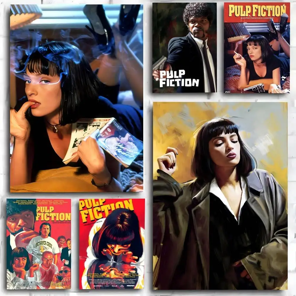 RETRO Modern Painting and Movies Pulp Fiction Poster Art Print Anime Style Home Decor Ideal Gift Perfect Room Decor