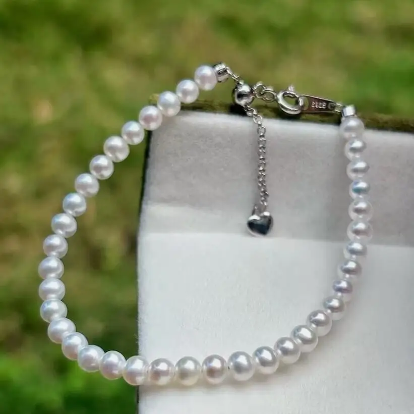 

Классический браслет из белого жемчуга Южных морей 5-6 мм 7,5-8 дюймов