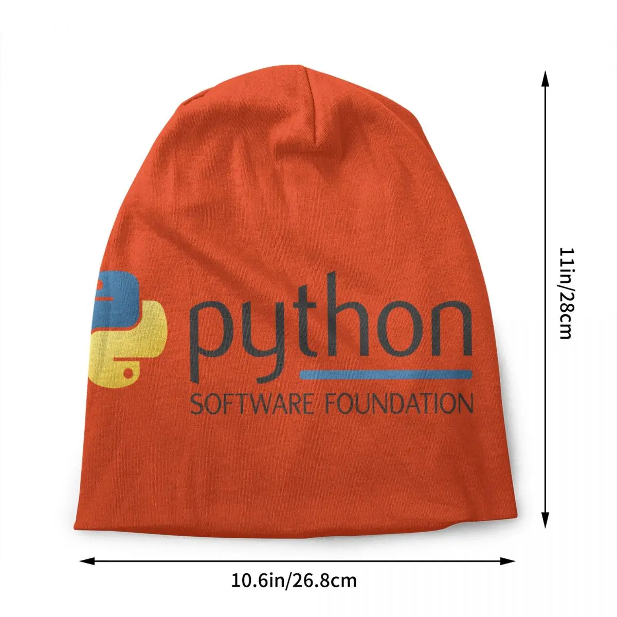 Python Programming Logo Beanie Cap Unisex Winter Bonnet  Knit Hats Outdoor Ski Programmer Developer Skullies Beanies Caps