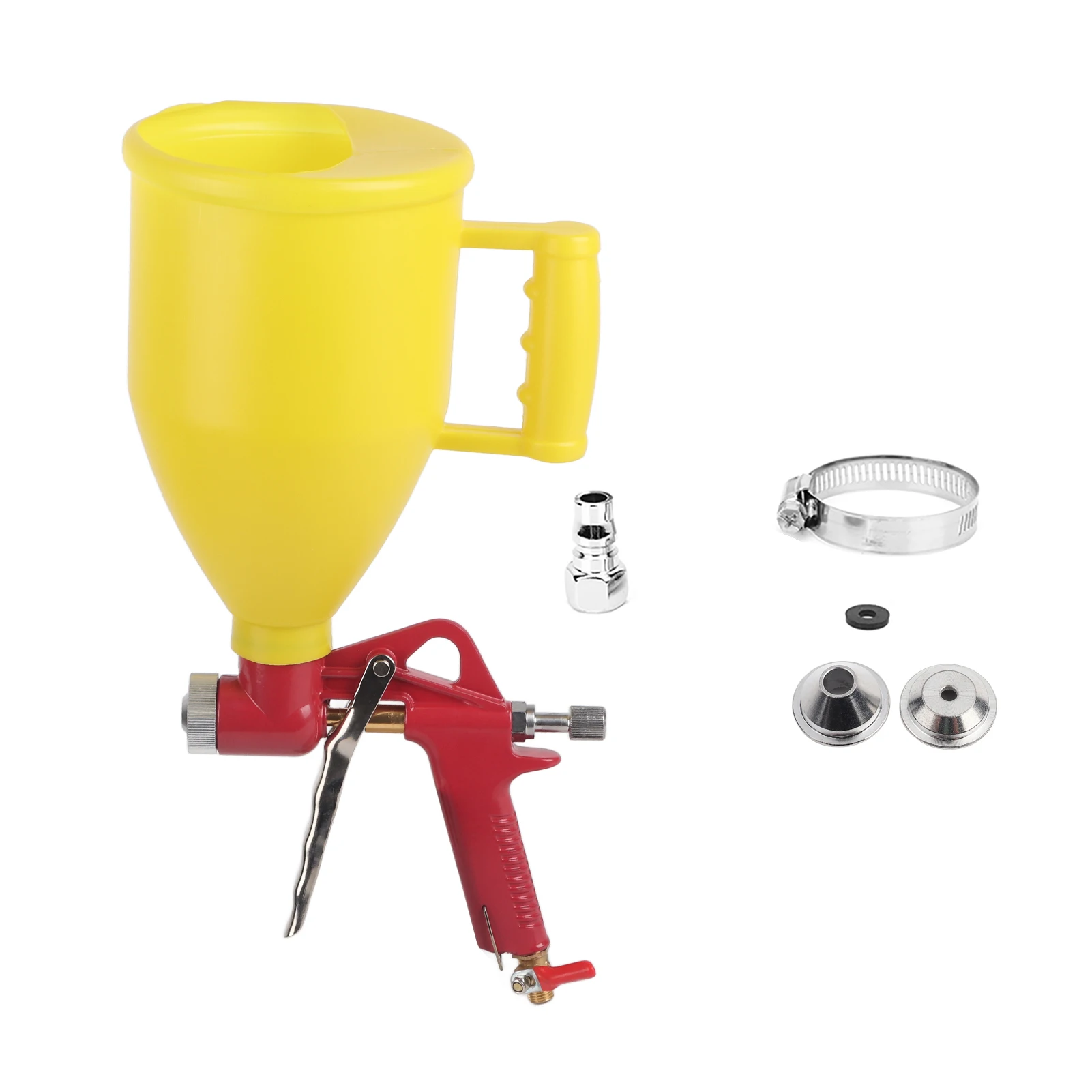 

3L 1/4in Plastic Hopper Air Spray Gun Wall Painting Sprayer Home Decoration Tool 4/6/8mm