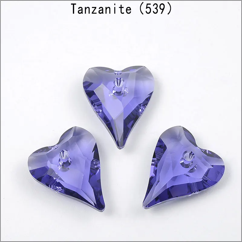 (1 piece) Original Crystals from Austria 6240 Wild Heart Pendant Loose Beads Rhinestone for DIY Jewelry Making Home Decoration image 4
