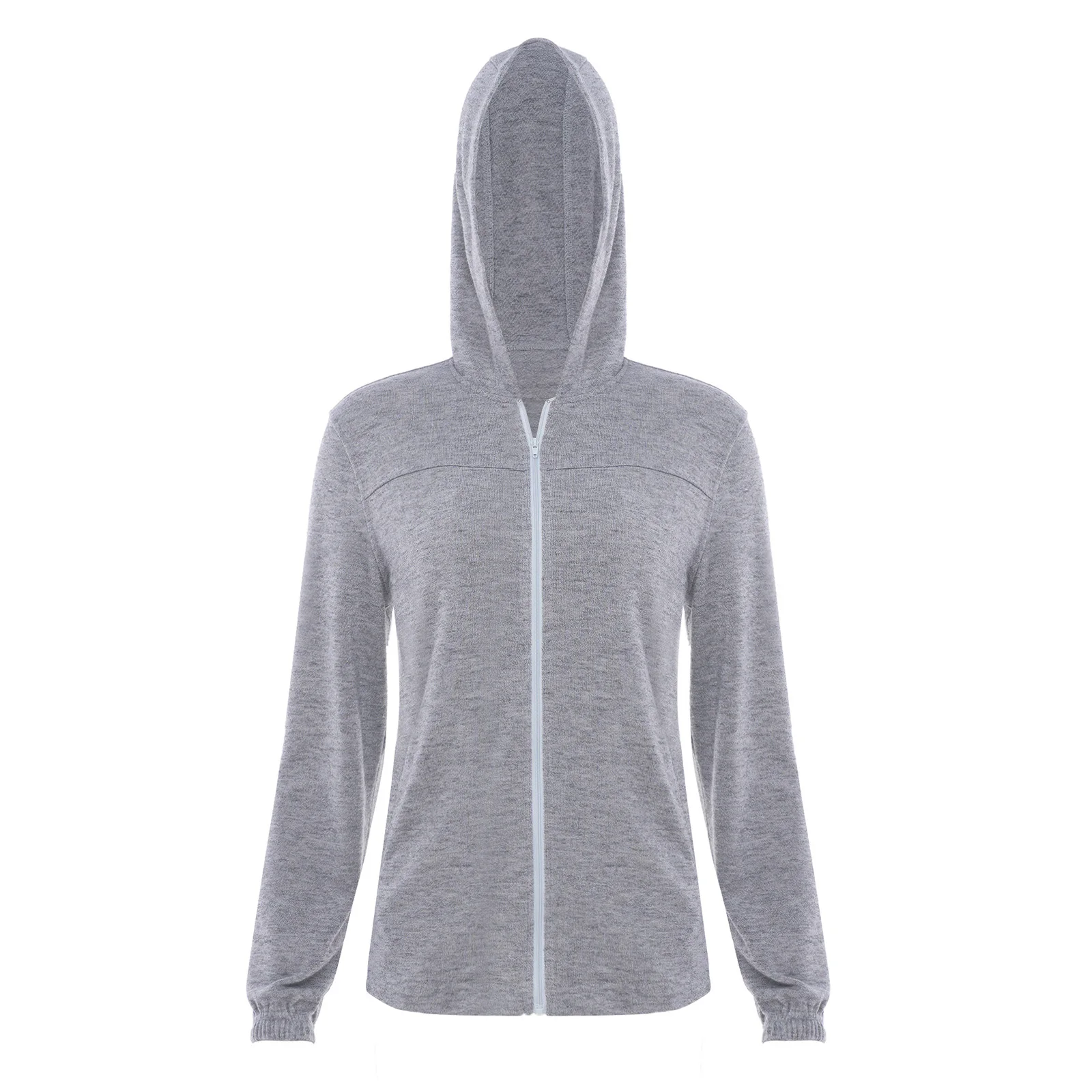 Women Elderly Adaptive Knit Cardigan Coat Casual Long Sleeve Zip Hooded Outerwear Assisted Dressing Coat Special Needs Clothes