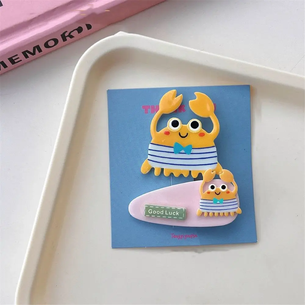 Creative Kawaii Cartoon Mini Hair Clip Animal Korean Style Bear BB Clip Candy Color Hairpin Cute Barrettes Set Ladies