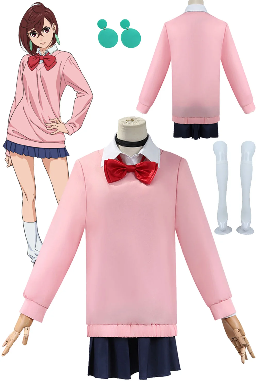 

Fantasia Momo Ayase Cosplay Kawaii Clothing Anime Dan Dan Disfraz Costume Women Female Fantasy Halloween Carnival Party Clothes