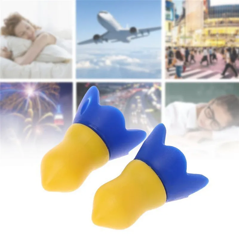 

Silicone Flight Earplugs Noise Cancelling Reusable Ear Plugs For Airplanes Hearing Protection Night Club Study Sleep Ear Plug