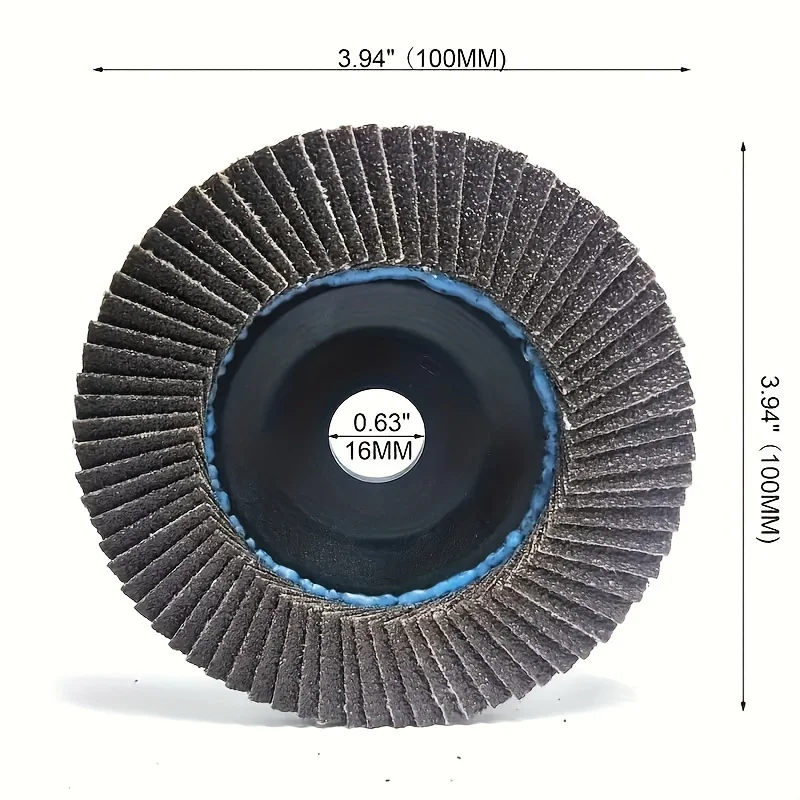 1Pc/5pcs 4 inch black sand flap  60 80 120 240 grinding wheel Assorted grinding wheel, alumina abrasive, grinding disc