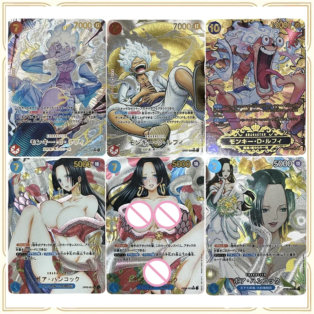 

Anime One Piece DIY ACG Boys Battle Game Toys Christmas Birthday Gift Collectible Cards Monkey D Luffy Boa Hancock