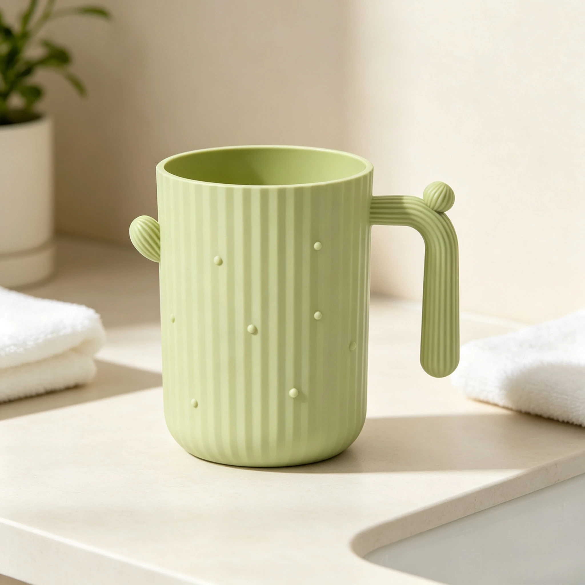 Creative Cactus Mouthwash Cup Home Toothbrush Cup Bathroom Toothbrush Cup Set, Customized