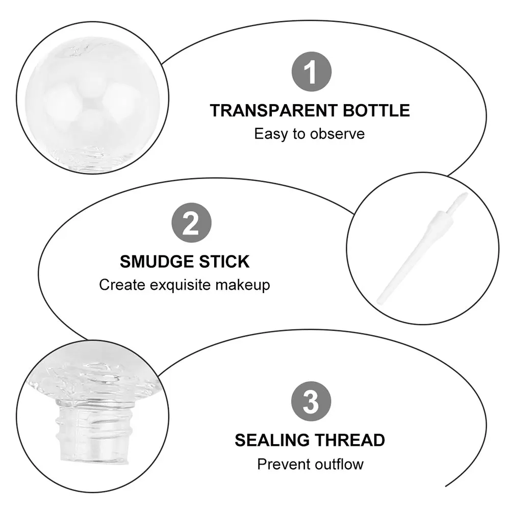 

20pcs 8Ml Lollipop Shape Lip Gloss Tubes Empty Lightweight Small Lip Oil Containers Durable Diy Lipstick Holder For Travel