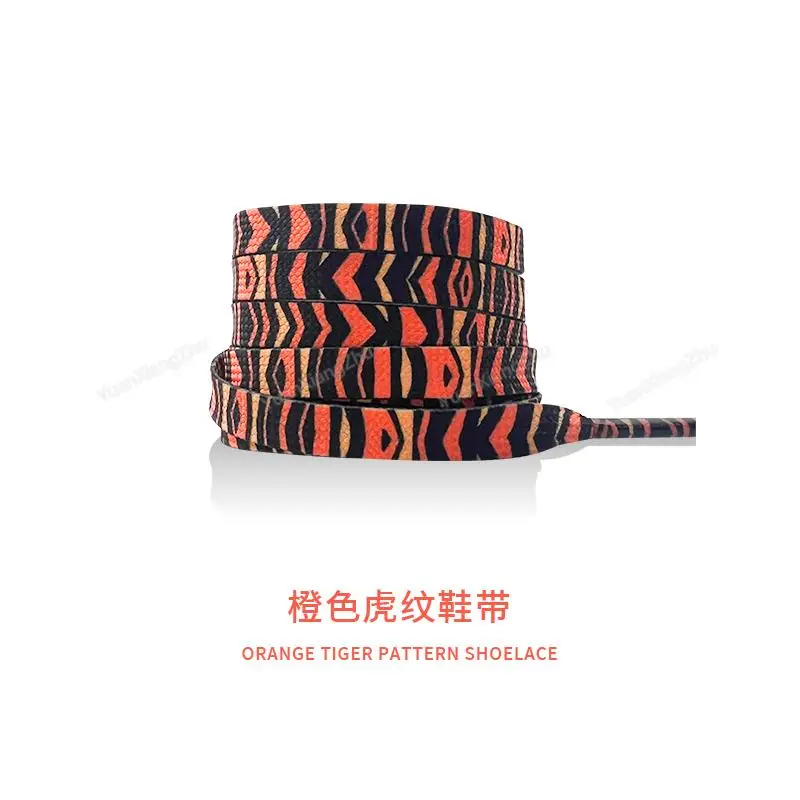 1 paar Dier Patroon Schoenveters Platte AF1/AJ Sneakers veters Tijger/Slang/Luipaard Print Schoenveter 120/140/160 CM Schoenen Strings