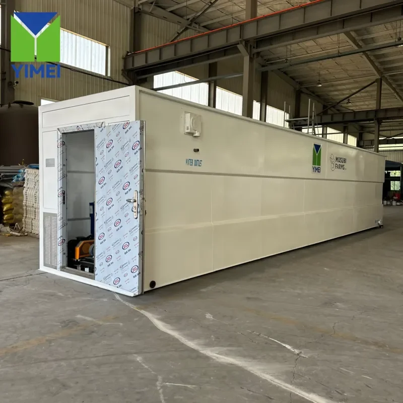 Advanced Automatic Modular MBR/MBBR Integrated Sewage Treatment Plant for Slaughterhouse Wastewater Treatment System Project view 5