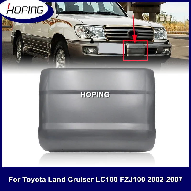 Hoping ABS Plastic Front Bumper Winch Cover Trim Protection Cap Lid  For Toyota Land Cruiser LC100 FZJ100 2002-2007