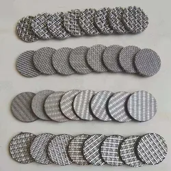 Small Type-A Stainless steel sintered wire mesh screen breathing explosion-proof piece sintered filter column rod metal screen