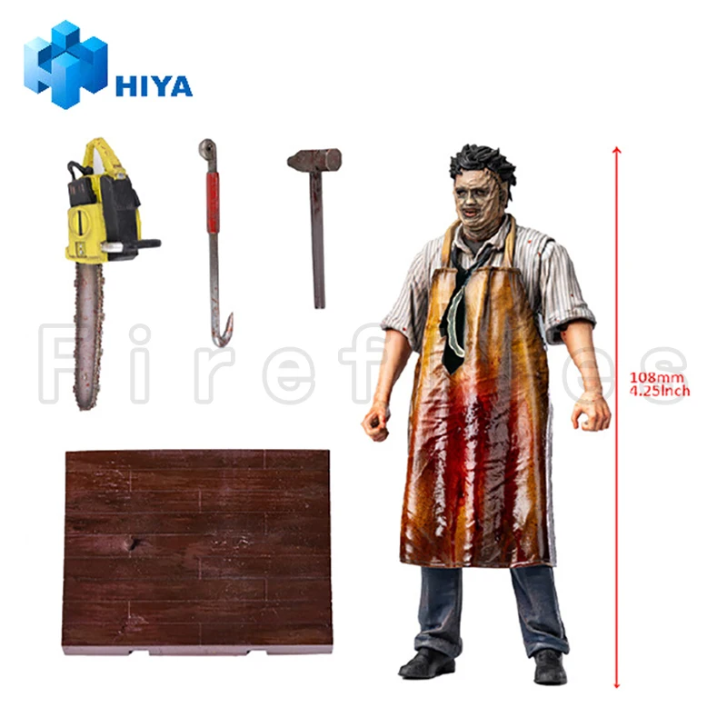 [Przedsprzedaż] Figurka akcji HIYA 4 cale, wykwintna seria mini, Texas Chainsaw Massacre, Leatherface, maska zabójcy, zabawka anime