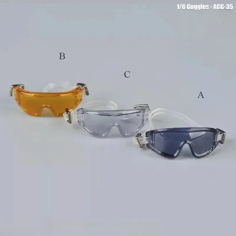 1/6 مقياس الذكور الجندي النظارات الشمسية دراجة نارية الرمال نظارات ACG-35 دمية نظارات نموذج ل 12 بوصة عمل أرقام الجسم التبعي #3