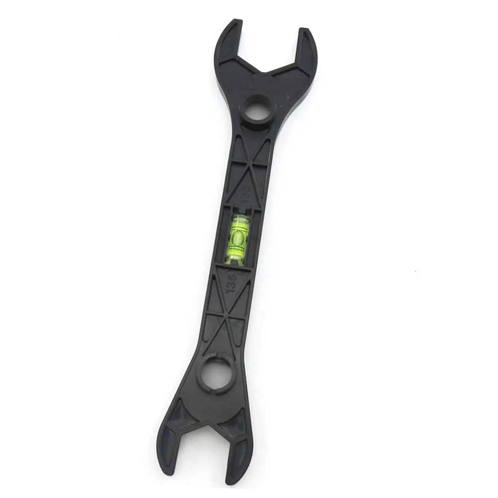 Multifunctional Dual Headed Wrench with Spirit Level Double-ended Wrench Lightweight Easy Operation for Instrument Plumbing Tool