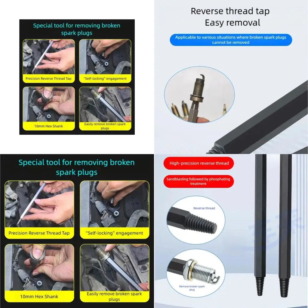 

M7DA Car Plugs Extraction Set Reverse-threaded Double Head Configuration