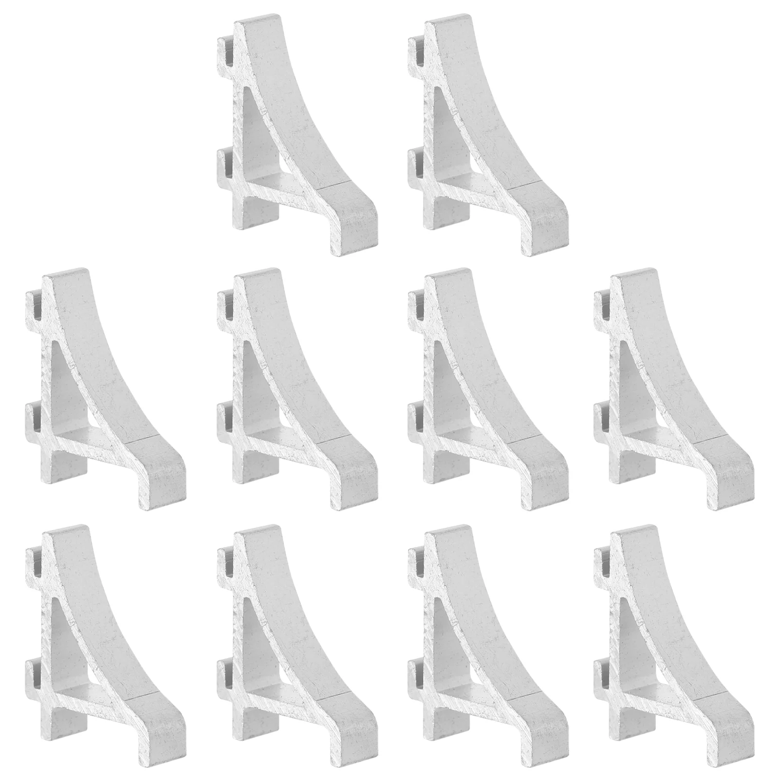 

10 Pcs Support Buttons Aluminum Freezer Shelf Clip Refrigerator Clamp Cooler Brace