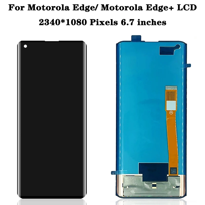 AMOLED New LCD For Motorola Moto Edge/Moto Edge Plus XT2063-3 With frame Touch Screen Digitizer for Moto Edge+ 2020 LCD