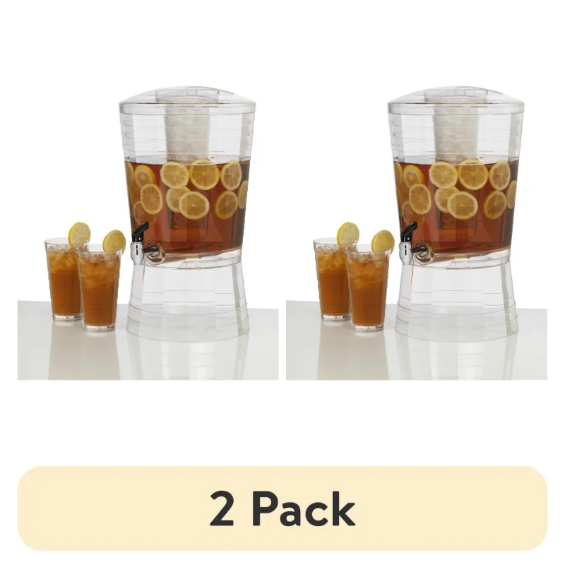 Distributeur de boissons en acrylique transparent en mosaïque de 3 gallons pour petites fêtes, beau et pratique