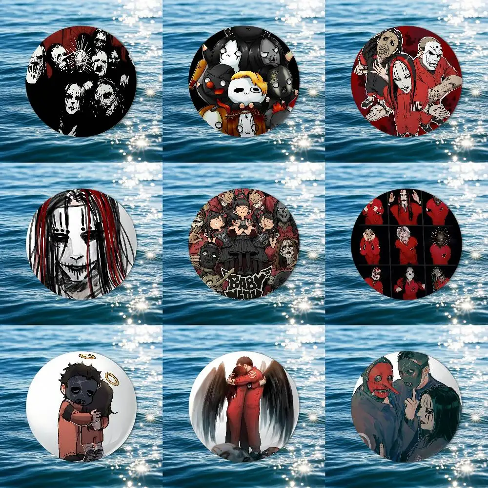 

R-rock Band S-Slipknots Badges Button PinsBrooch Creative Funny Quotes Badge Clothes Backpack Jewelry Gift For Kids Friends