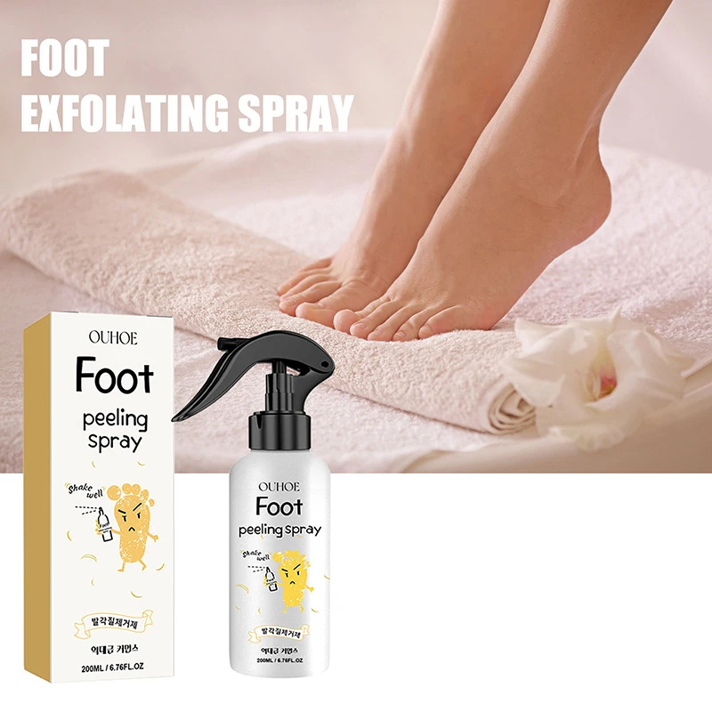 Spray exfoliante para pies, 72H, bloqueo de humedad, suavizante de callos, reparación de grietas secas, Control de olores, brillo, líquido para el cuidado de los pies, nuevo producto en oferta