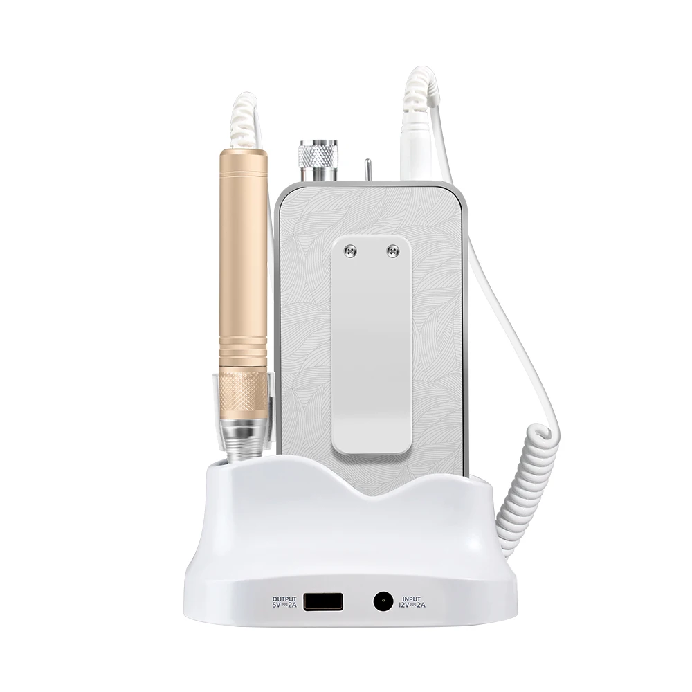 เครื่องตะไบเล็บคุณภาพสูง 35000 รอบต่อนาที แบบชาร์จไฟได้ สำหรับมืออาชีพ ใช้ในร้านเสริมสวย แบบไร้แปรง