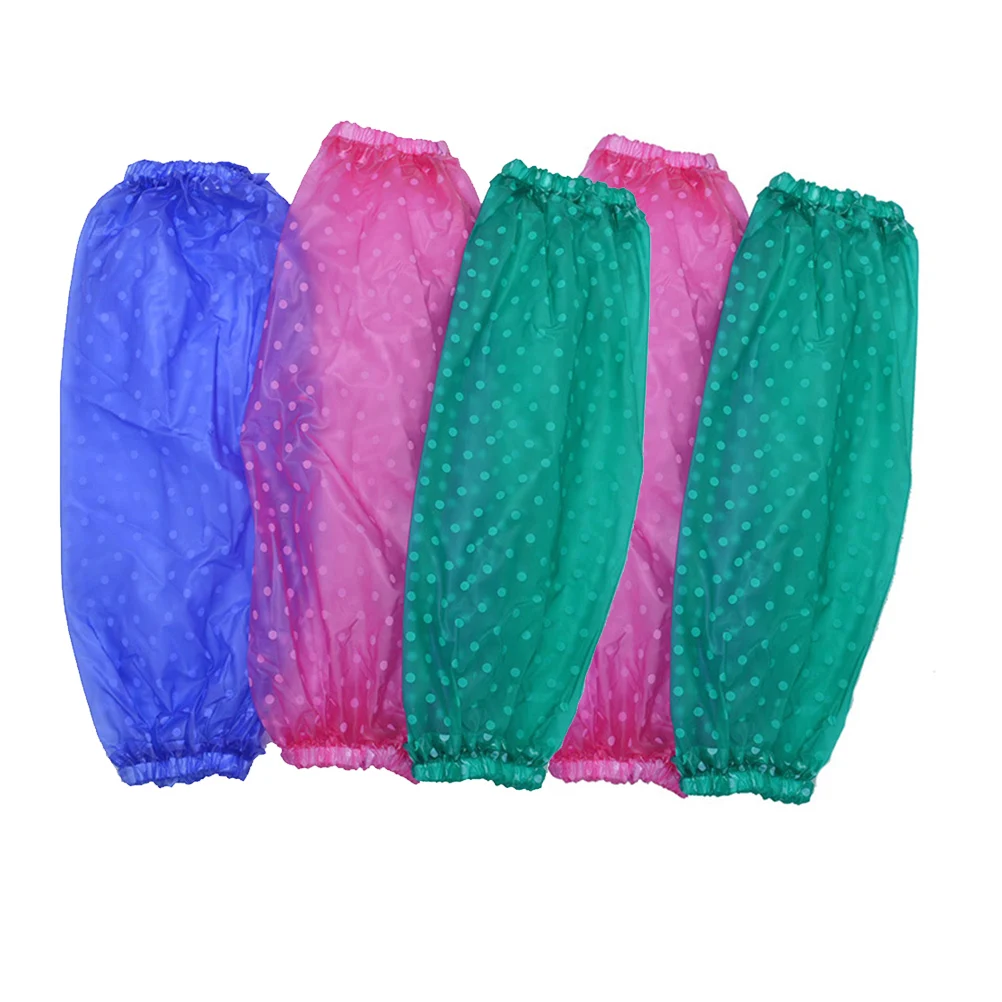 

5pcs 5 Pairs Sleeve Sleeve Cover Cover Dustproof Transparent PVC Elastic Oversleeve Dustproof Oversleeve Home Office Restaurant