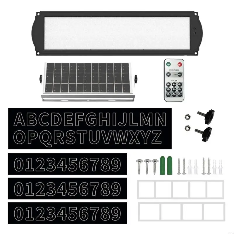 Remote Controlled Solar Houses Number Light with High Visibilities LED Outdoor Address Sign for Residential & Commercial 448A