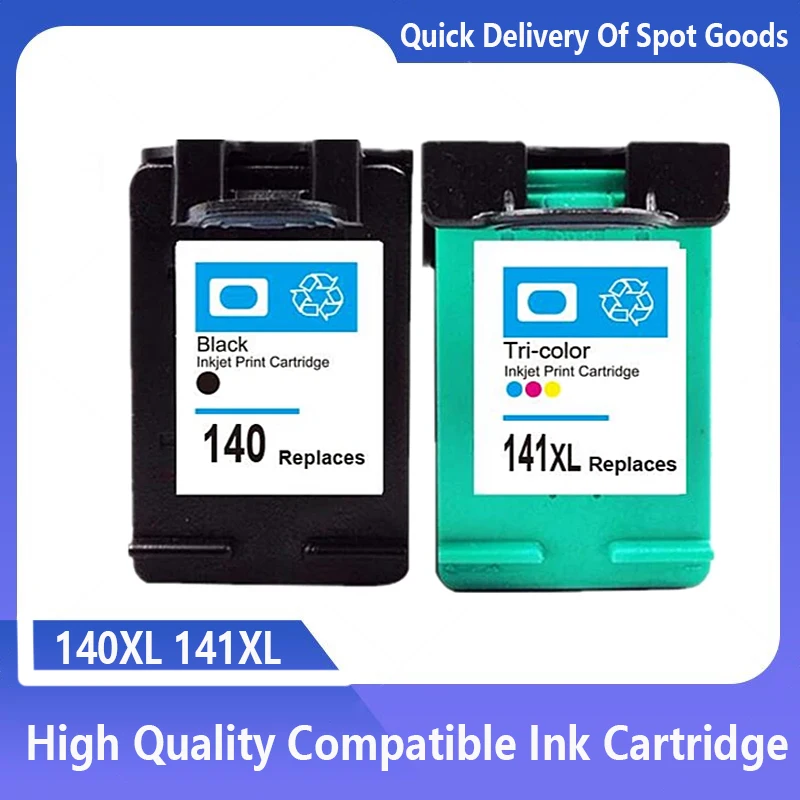 Compatible 140XL 141XL Ink Cartridge for HP 140 141 for HP Photosmart C4283 C4583 C4483 C5283 D5363 printer