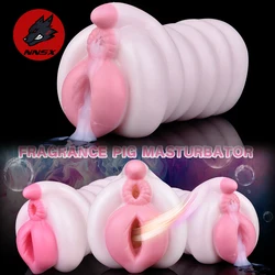 NNSX Sexy PINK Pocket Pussy Realistic Silicone Male Masturbator Sex Vagina Cup Sex Shop Fake Erotic Pleasure Sex Toys for Men