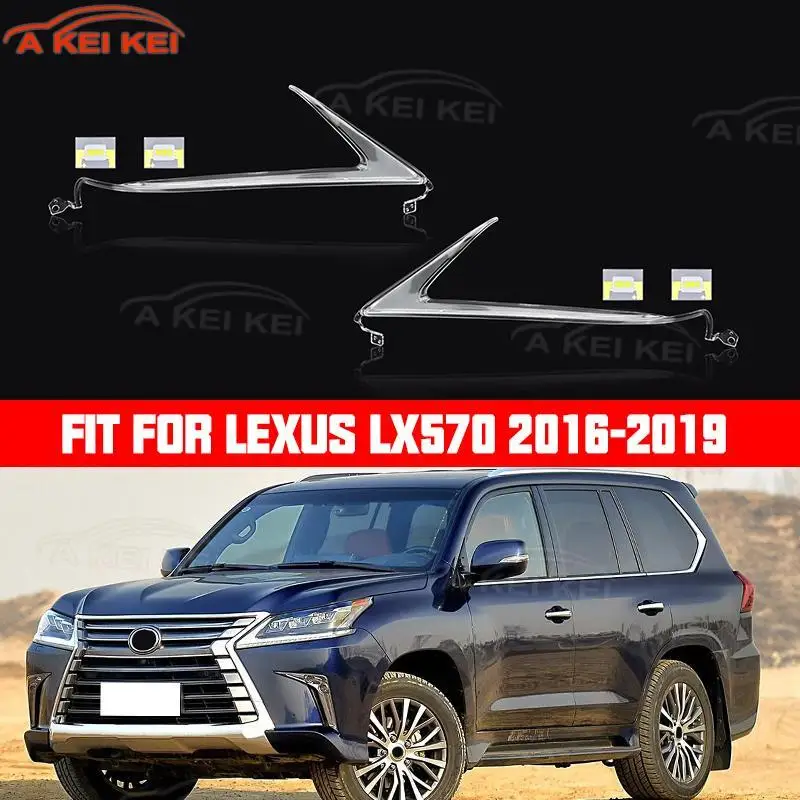Car DRL Headlight Light Guide Strip Fit For Lexus LX570 2016 2017 2018 2019 LED Circuit Board Light Source Board Chip Board
