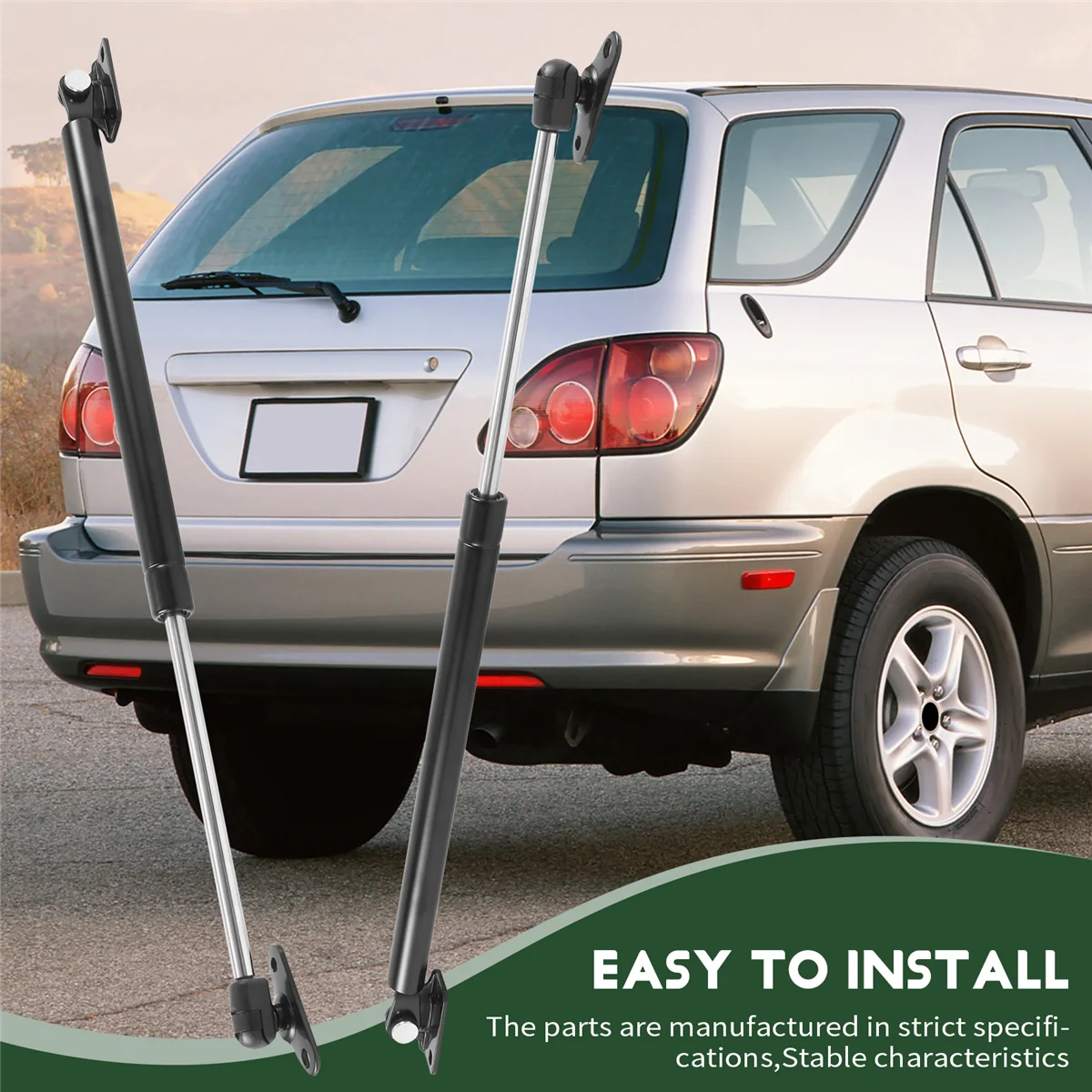 دعامات رفع الغاز في الصندوق الخلفي ، تدعم بوابة الصدمات taillexus RX300