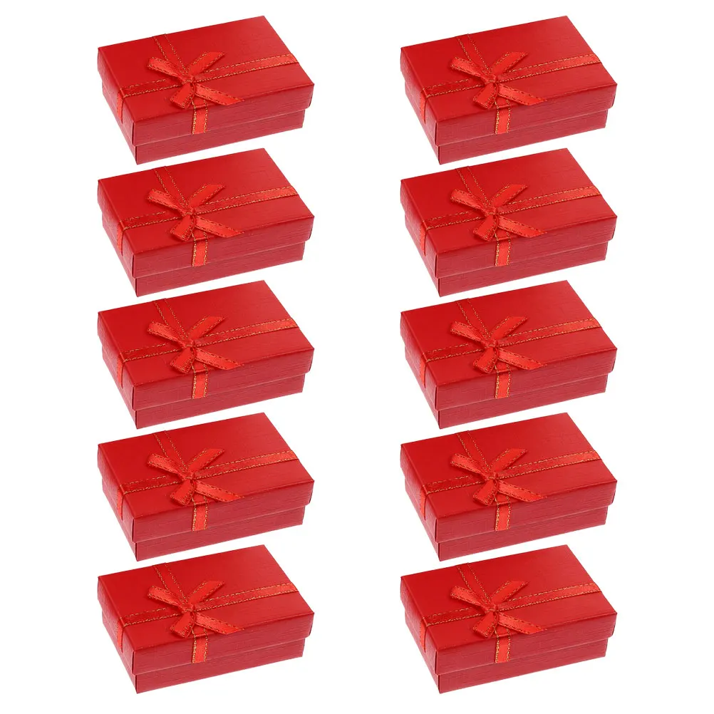 

10 Pcs Jewelry Box Versatile Gift Boxes Christmas for Gifts Empty Present Paper Cardboard Earring Small